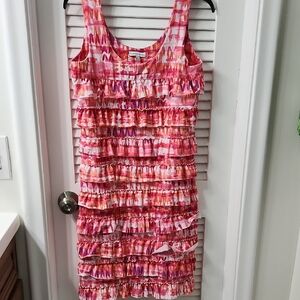 Colorful Sleeveless Mini Dress